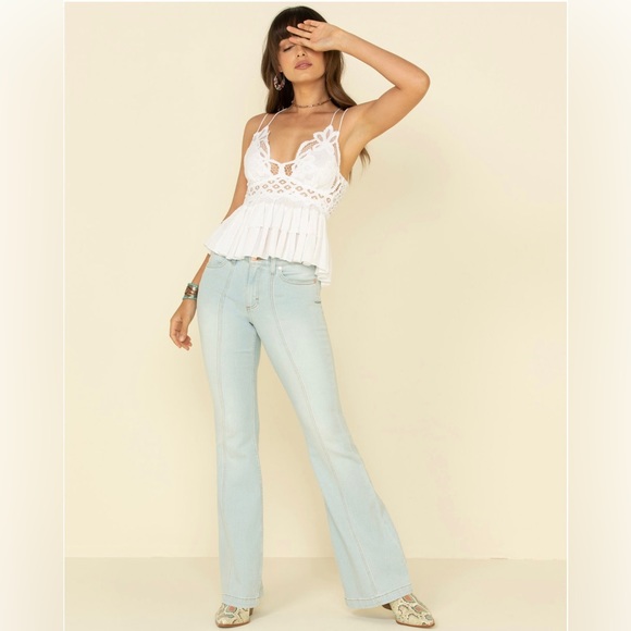 🌟LAST ONE! FREE PEOPLE ADELLA CAMI TANK-White Color-Size Medium - Picture 4 of 16